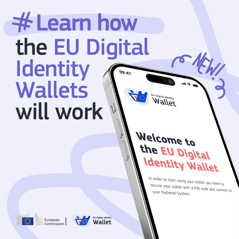 EUdigitalID's tweet photo. Now is your chance to get a first look at how EU Digital Identity Wallets will work thanks to a new video series 🔁 . You can watch the first intro video below, and stay tuned for explainers on the privacy dashboard, digital documents, and more. ⤵