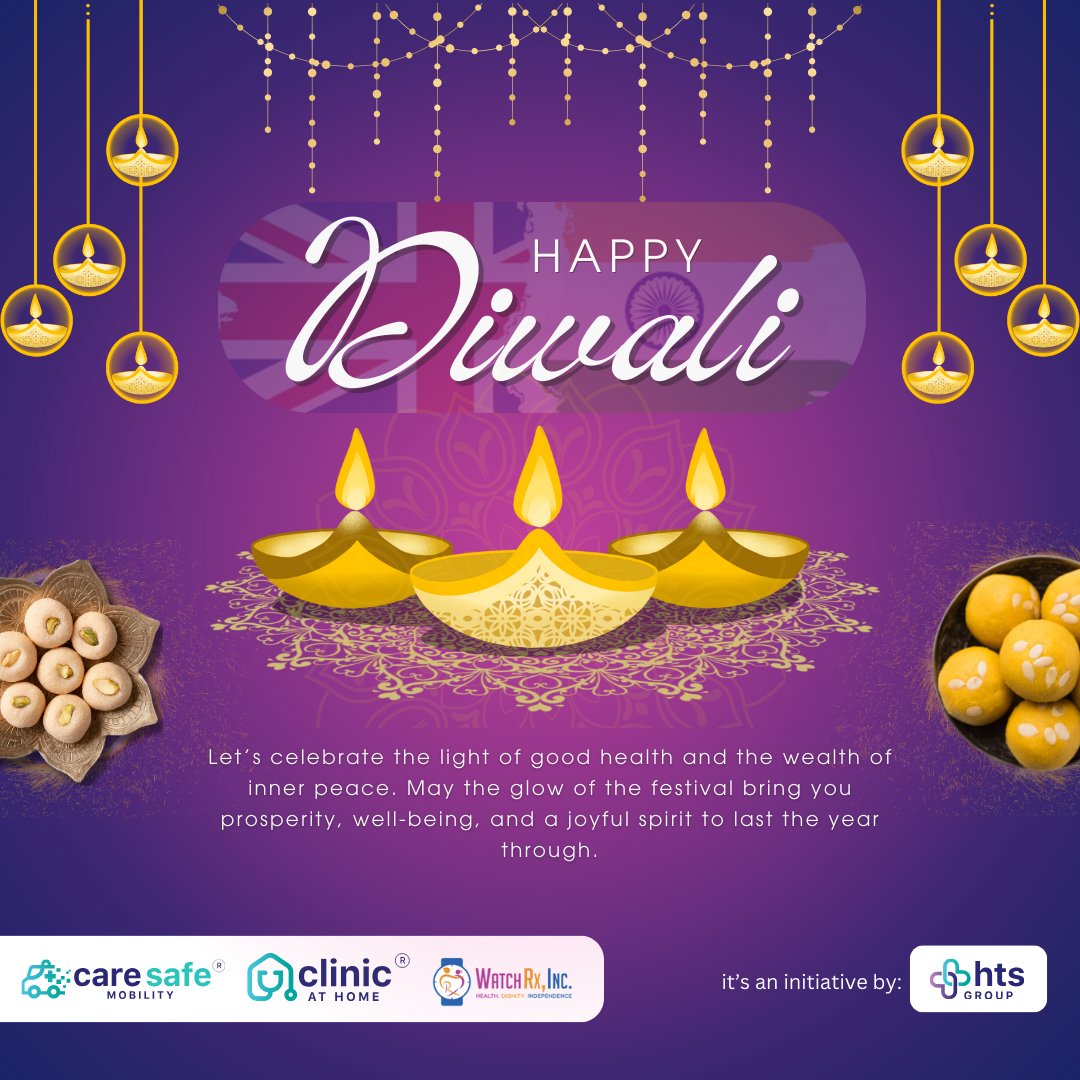 ClinicAtHome24's tweet photo. Wishing You a Healthy and Wealthy Diwali!
This Diwali, let’s celebrate the light of good health and the wealth of inner peace. May the festival's glow bring you prosperity, well-being, and joy throughout the year. Here’s to a Diwali filled with wellness, happiness, and harmony. https://t.co/BXH9H7o0xU