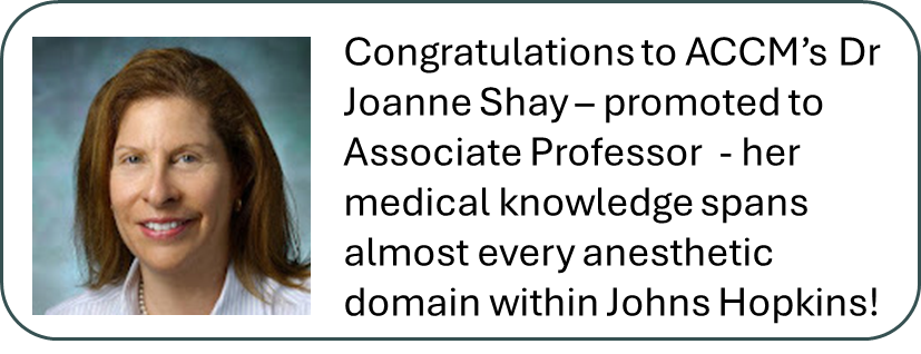 JHU ACCM Education (@accmeducation) on Twitter photo Applause for Joanne Shay, MD MBA on her recent promotion. <a href="/HopkinsACCM/">Johns Hopkins ACCM</a> <a href="/HopkinsACCMCard/">Hopkins Cardiac Anes</a> #accm Applause for Joanne Shay, MD MBA on her recent promotion. <a href="/HopkinsACCM/">Johns Hopkins ACCM</a> <a href="/HopkinsACCMCard/">Hopkins Cardiac Anes</a> #accm