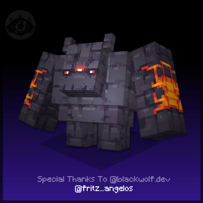 Magma Golem - commission
#Blockbench #Minecraft #pixelart