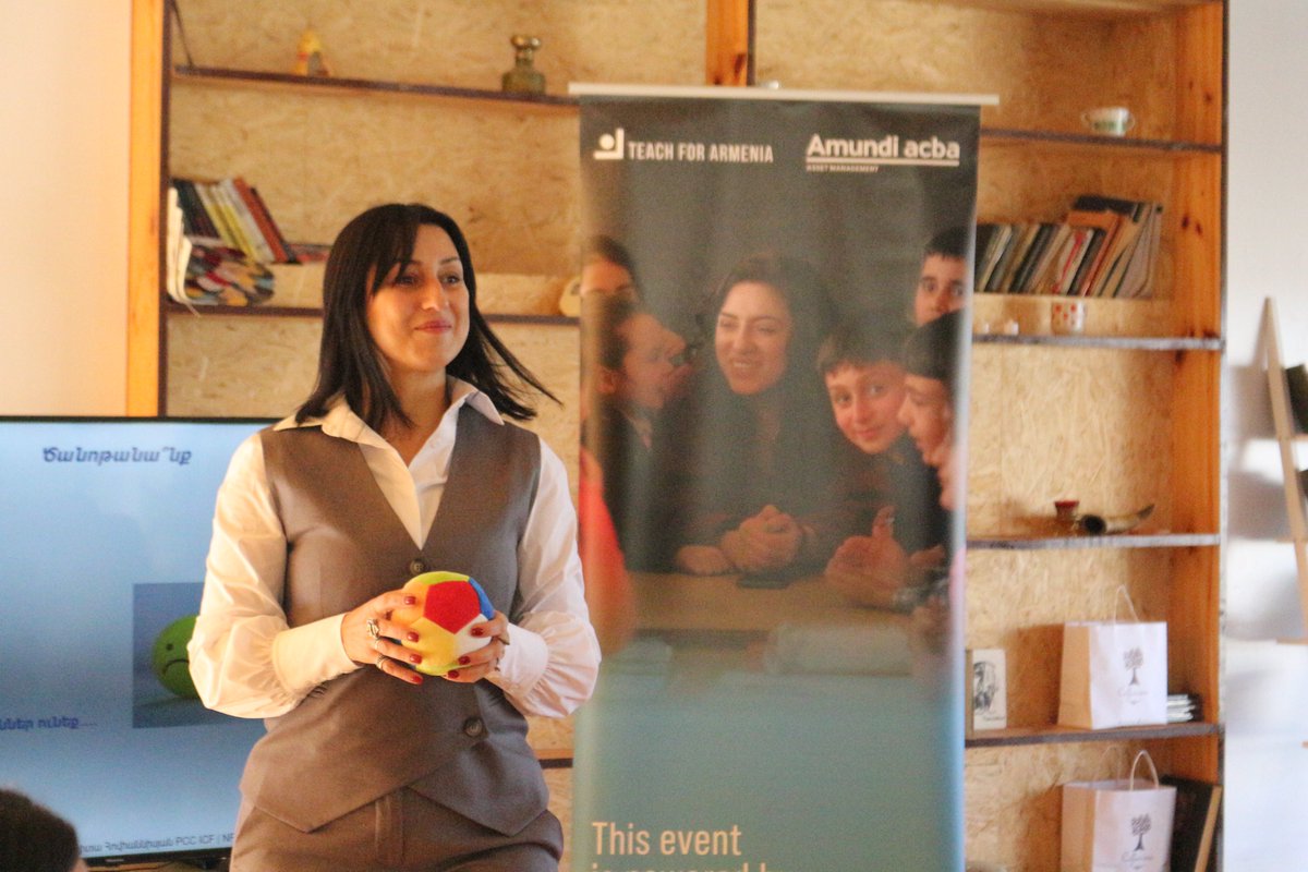 🌟 Teach For Armenia proudly partners with Amundi-Acba Asset Management CJSC to strengthen Armenian communities through education. This year, their support has been pivotal in advancing our Education Summits and Regional Retreats for impactful Teacher-Leader development.