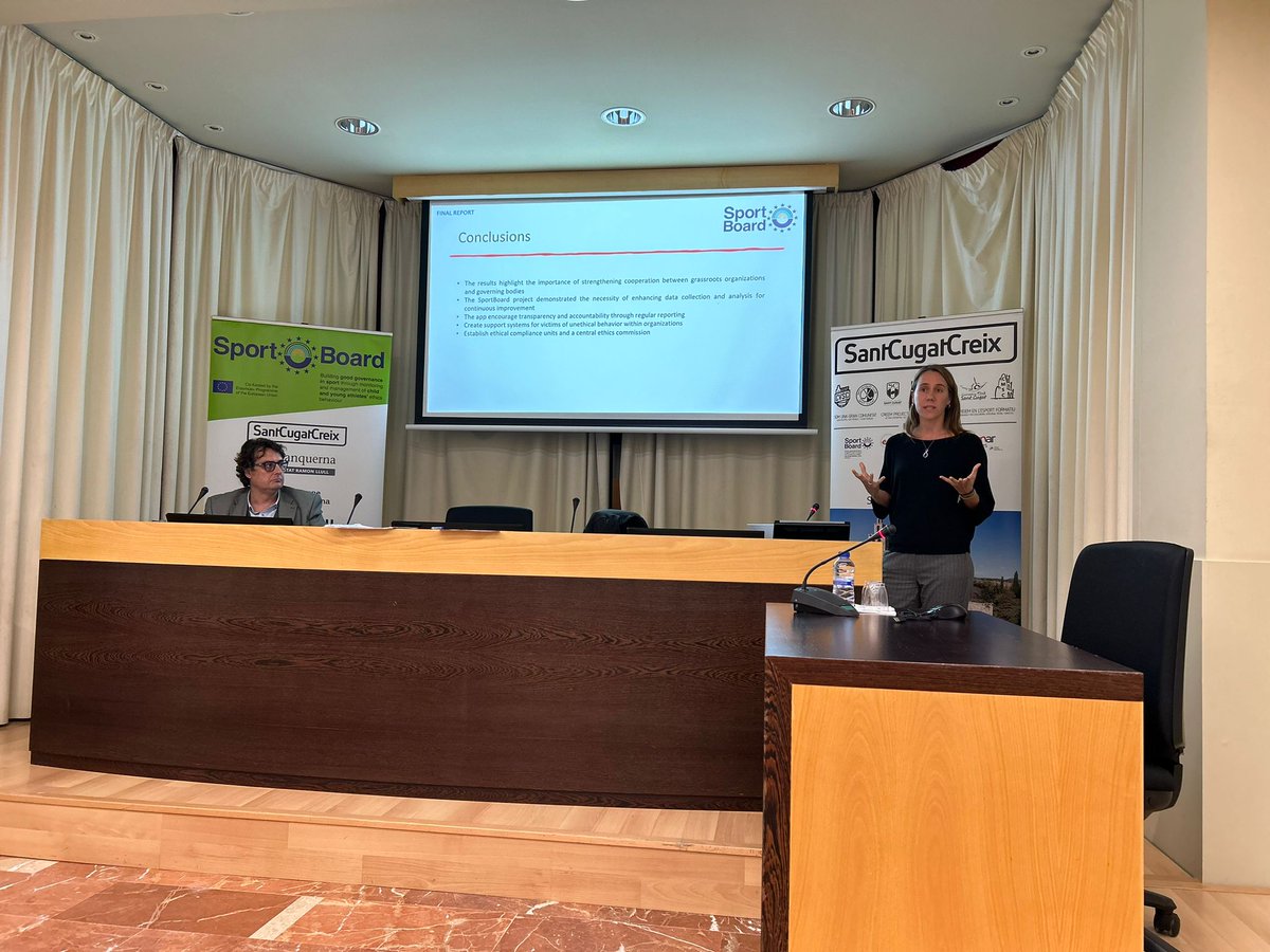 📄 Hem presentat l'estudi del pilot del programa europeu <a href="/EuSportboard/">EU-SportBoard</a> !

👏 Gràcies a tots els que ens heu acompanyat en l'acte!

🔗 tuit.cat/iAN0h .

#SantCugat <a href="/EloiRovira/">Eloi Rovira i Campos</a> <a href="/ajsantcugat/">Aj. Sant Cugat</a> <a href="/josepmvalles/">Josep Maria Vallès</a> <a href="/patrilla12/">Patrícia Illa</a> <a href="/ajigualada/">Ajuntament Igualada</a> <a href="/esportigualada/">Esport Igualada</a> <a href="/BERTASOLER1/">Berta Soler 🎗</a> <a href="/pacama26/">pau calvet martí</a>