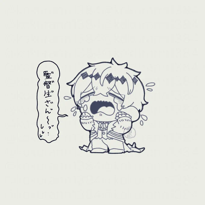 この後🦐が抱っこして落ち着かせる 