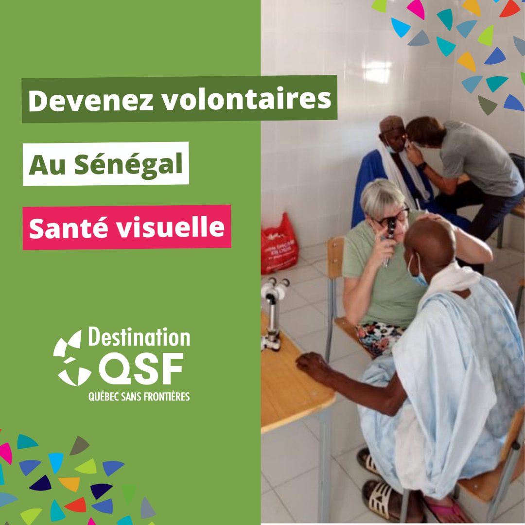 DestinationQSF's tweet image. 🌍🧳 Devenez #VolontairesQSF au #Sénégal pour un mandat avec Terre sans frontières

Vos compétences en #santévisuelle seront mises à profit pour collaborer avec des partenaires locaux au Sénégal.

👉 destinationqsf.com

#DestinationSolidarité #optométriste #opticien