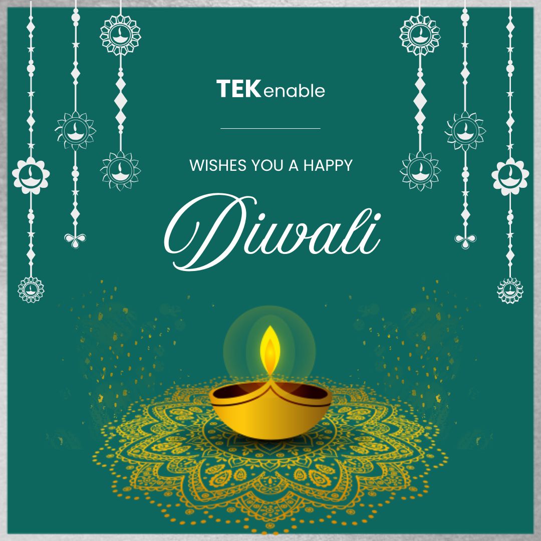 tekenable's tweet photo. Happy Diwali from #TEKenable! 
 
As the festival of lights illuminates our lives, we extend our warmest wishes to all our employees, clients, and partners. 
 
May this Diwali bring joy, prosperity, and success to you and your loved ones.
#HappyDiwali #FestivalOfLights #Diwali2024 https://t.co/NZ4KzqnFTo