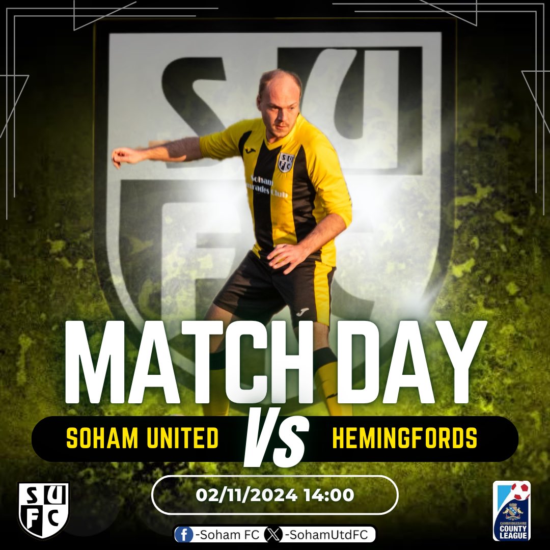 This weeks game is at home to Hemingfords Utd A. Last time we met it ended in a 2-2 draw, let’s see what the weekend brings.

Address:
CLUB QUA FEN COMMON, SOHAM, Cambridgeshire CB7 5DF