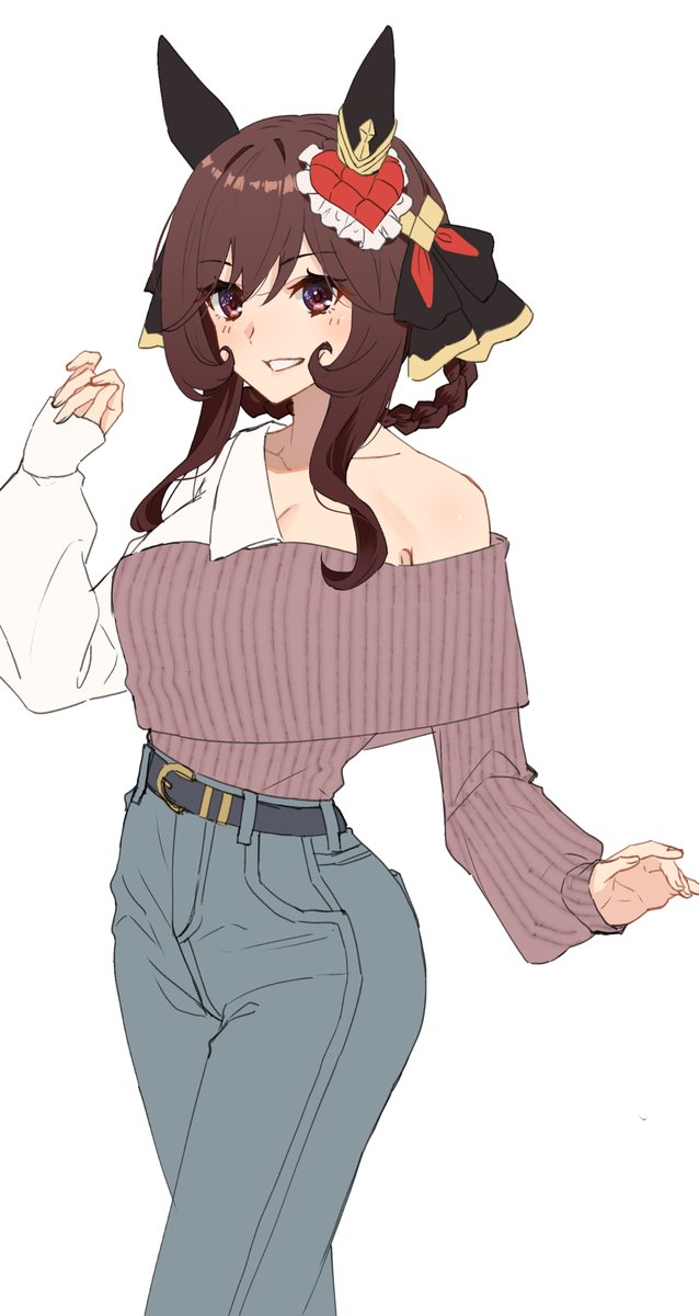 ウマ娘「オリジナルの私服ドンナを2パターン考えてやした・・・#ウマ娘 」|kento お仕事募集中のイラスト