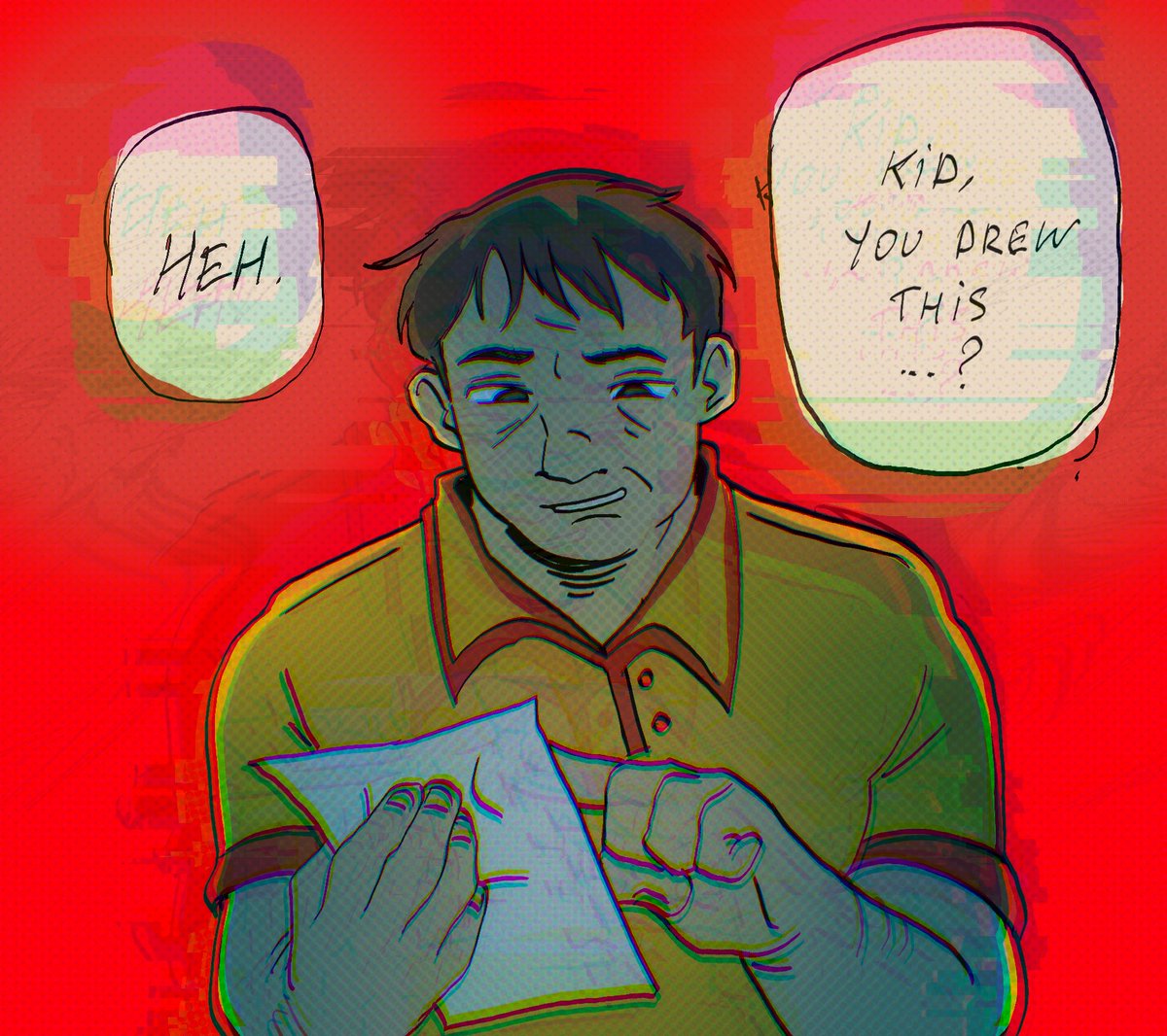 kjoooooji's tweet image. TW// BLOOD

(1/2) Daisuke likes doodling #mouthwashing