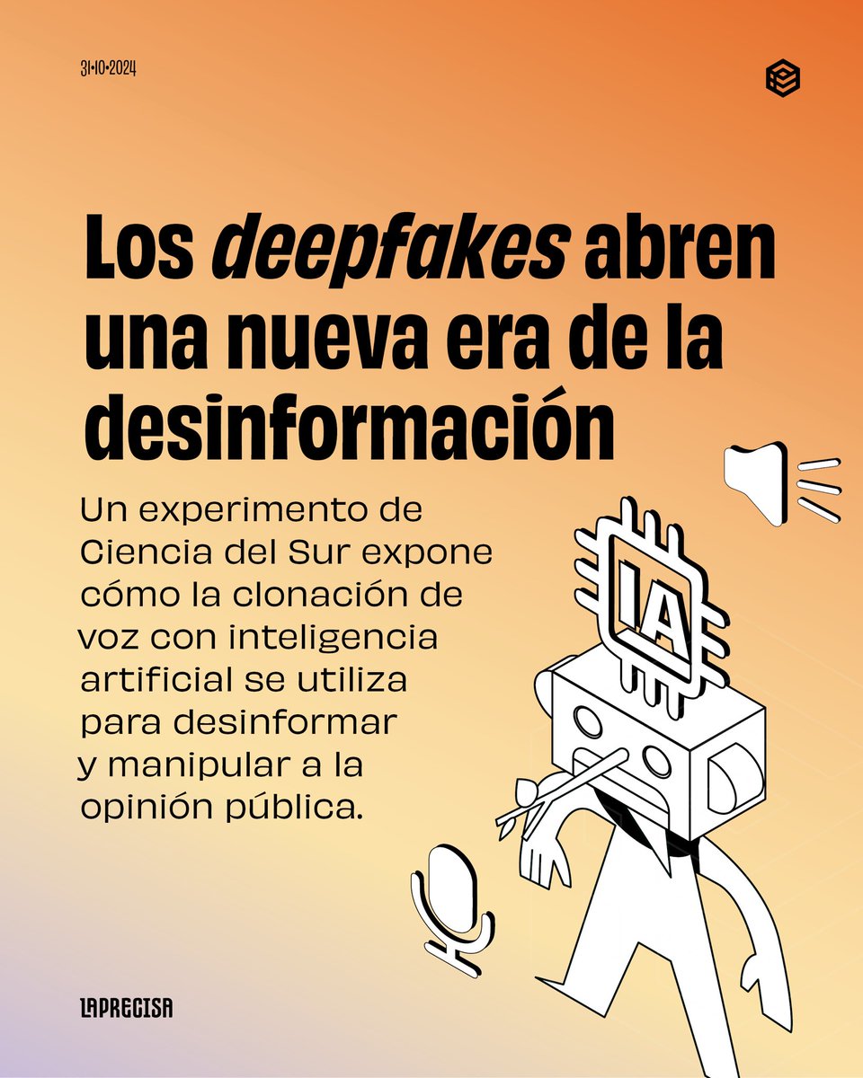 La clonación de voces con inteligencia artificial hoy está al alcance de cualquier persona con conocimientos mínimos de informática. 

<a href="/SurCiencia/">Ciencia del Sur</a> realizó un experimento con la diputada Johanna Ortega para exponer los desafíos que implican los deepfakes.