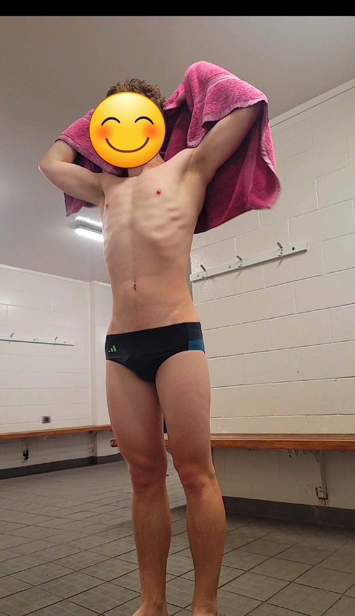 Back in my Adidas speedos at the pool.