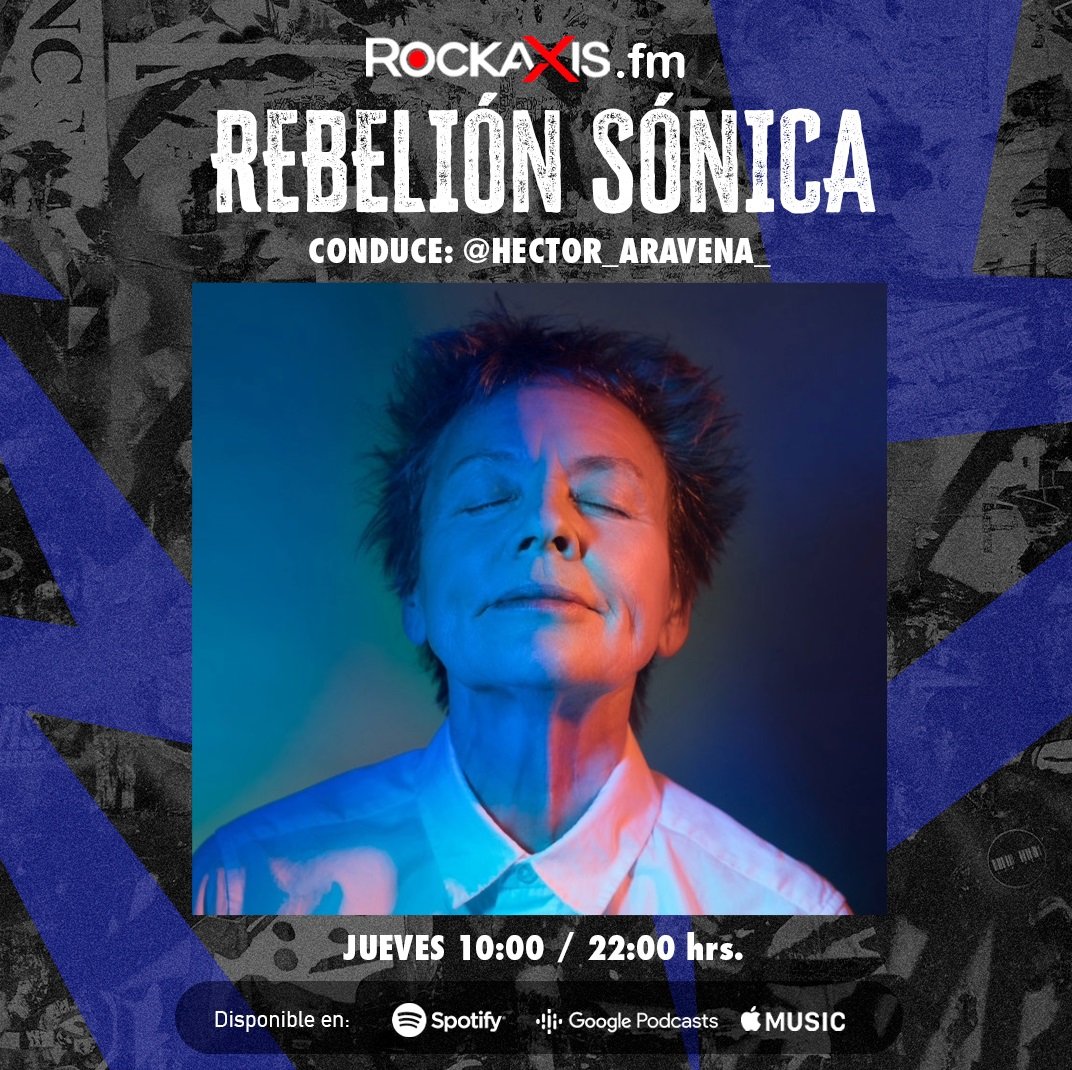 Rockaxis (@rockaxisoficial) on Twitter photo 🎶 ¡Hoy en #RebeliónSónica 26! 🎶
Destacamos “Amelia”, el nuevo disco de #LaurieAnderson, además de material de su icónico debut de 1982, “Big Science”. Un recorrido imperdible por su obra junto a <a href="/OnlyAnExpert/">Laurie Anderson</a> y <a href="/NonesuchRecords/">Nonesuch Records</a>.
📻 Escúchanos a las 10 y 22 horas por 🎶 ¡Hoy en #RebeliónSónica 26! 🎶
Destacamos “Amelia”, el nuevo disco de #LaurieAnderson, además de material de su icónico debut de 1982, “Big Science”. Un recorrido imperdible por su obra junto a <a href="/OnlyAnExpert/">Laurie Anderson</a> y <a href="/NonesuchRecords/">Nonesuch Records</a>.
📻 Escúchanos a las 10 y 22 horas por