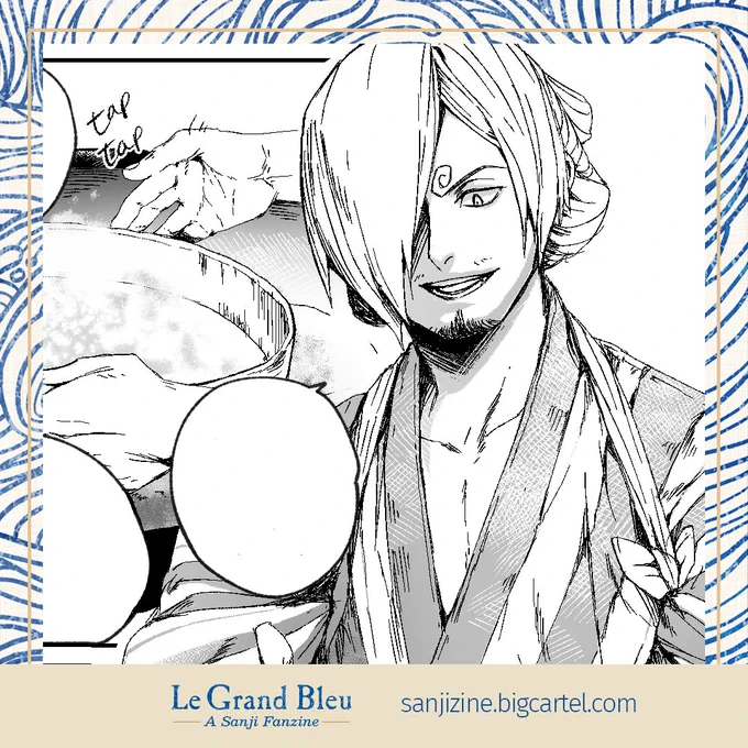 I made a four-page comic for one of the most beautiful projects I've ever participated in. I'm honored to be part of the Sanji Zine along with wonderful artists and writers. Pre-orders are still open; don't miss it! 