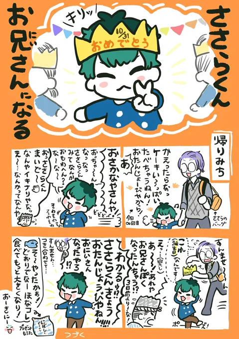 ちぃササで!おたんじょうびおめでとう🎊 ⚠︎幼児化 