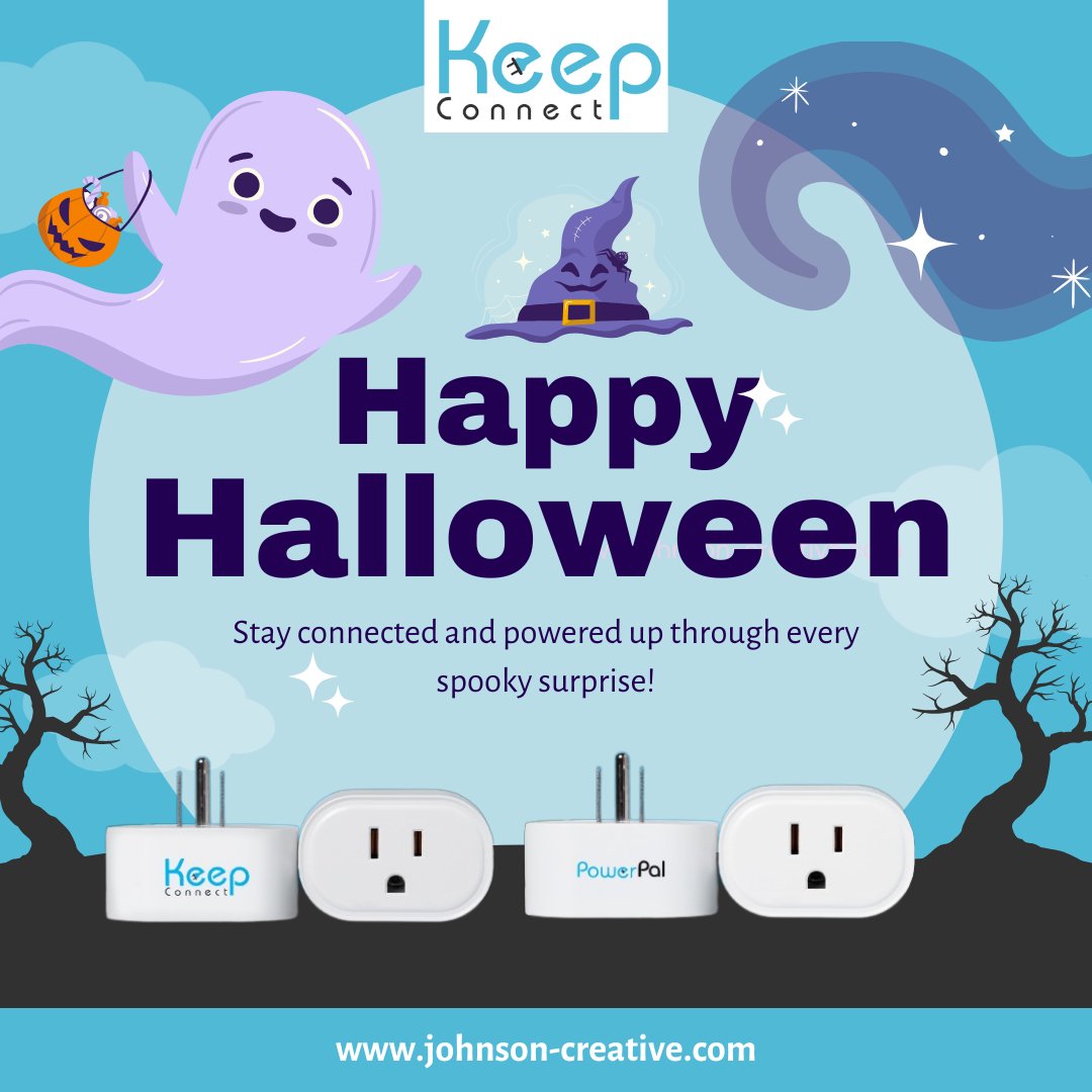KeepConnectLLC's tweet photo. Happy #Halloween! 🎃 Stay connected and powered up with Keep Connect and Power Pal, your spooky season essentials for uninterrupted internet and power. Visit https://t.co/1Yr8D8cdqK https://t.co/ukwh5OPRTR