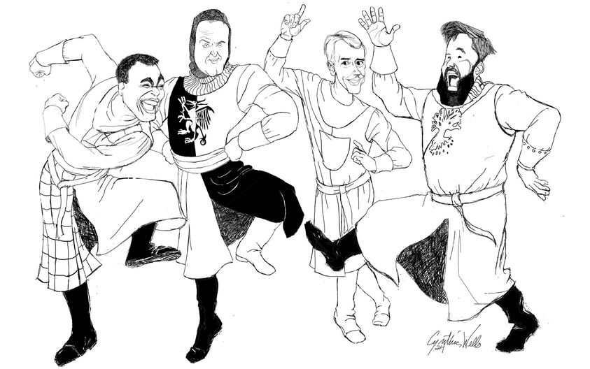 NorthForkCT's tweet photo. OPENING (K)NIGHT TONIGHT!

Reserve your seats for #Spamalot at #NFCT. You'll have a rollicking good time in the company of King Arthur, Sir Robin, the Lady of the Lake, Sir Not-Appearing-In-This-Show and all the rest.

Artwork from C. Wells. 

https://t.co/MMcQsg7qSC for tix. https://t.co/egoZ5ukI8g