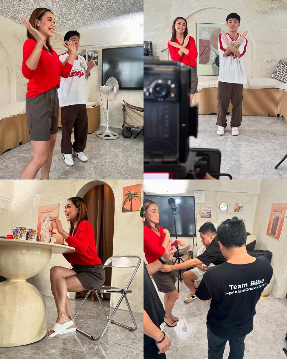 singlesforjodi's tweet photo. Behind the scenes: #OohlalaLauriat Dance Challenge with Ms. Jodi Sta. Maria & Thirdy.❤️
📸: Karen Estrella Diaz FB | #JodiStaMaria #ThirdyLacson #JoRdy #ChowkingPH https://t.co/p4jvsuAYgh