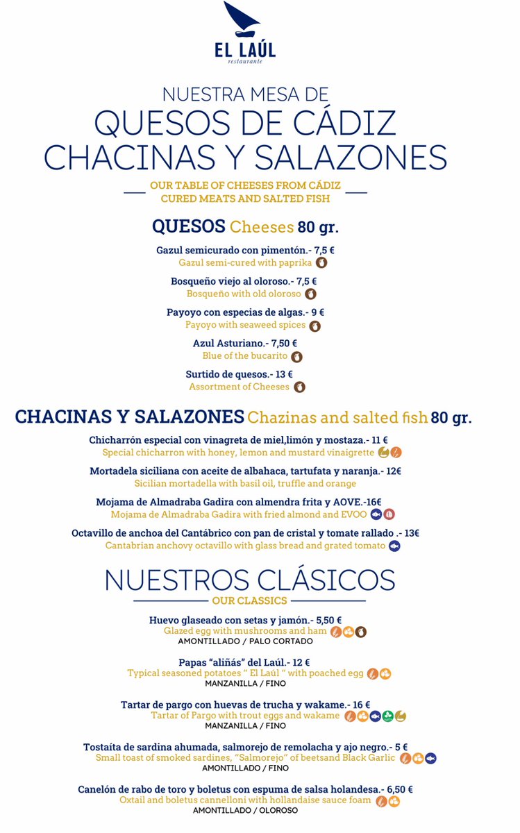 EL_LAUL's tweet image. Renovamos Carta! Listos para descubrir nuevos platos? #ellaul #restaurantespuertodesantamaria #restaurantes  #ElPuertoDeSantaMaria