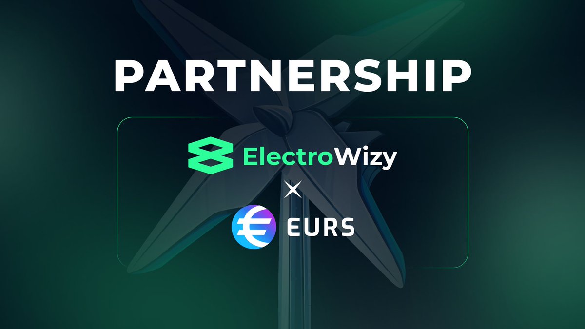 ⚡️ ElectroWizy x $EURS

💶 We are extremely excited to announce our partnership with the largest $EUR stablecoin provider, <a href="/stasisnet/">STASIS/EURS</a>. 

🤝 This partnership connects European Union's lead in renewable energy adoption and our Web3 Ecosystem.

#Partnership #RenewableEnergy #DeFi
