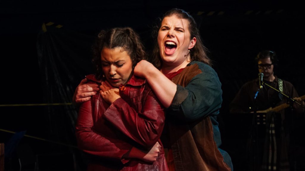 AdamLenson's tweet photo. PULSE
a Zombie Rock Musical
by Anne McCall
Marcia Vidal Nolte 
&amp; Leo Elso

A workshop production  @BridewellCentre until Saturday

📸: Chloe Xiao https://t.co/TZXbnXvhdE