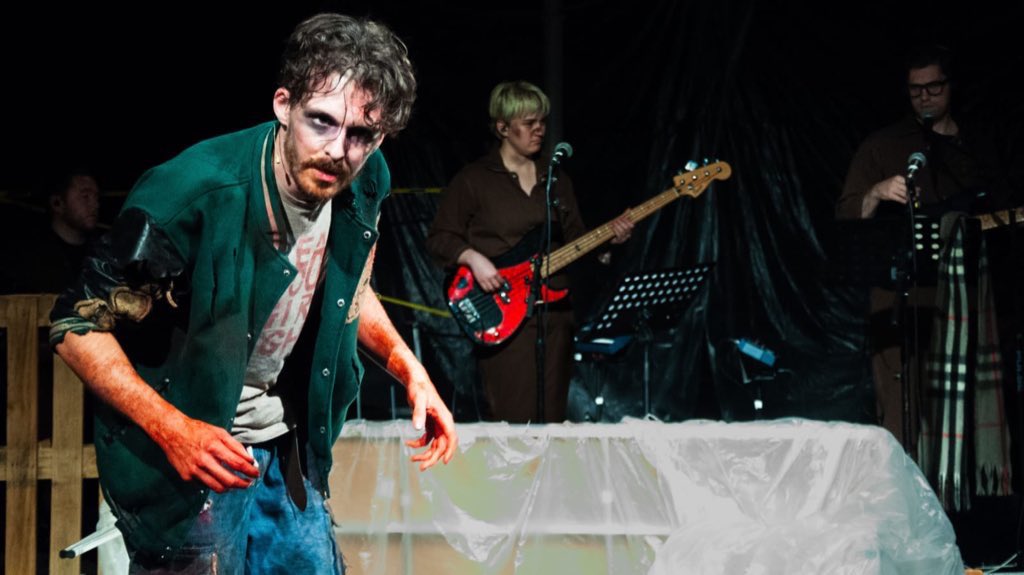 AdamLenson's tweet photo. PULSE
a Zombie Rock Musical
by Anne McCall
Marcia Vidal Nolte 
&amp; Leo Elso

A workshop production  @BridewellCentre until Saturday

📸: Chloe Xiao https://t.co/TZXbnXvhdE