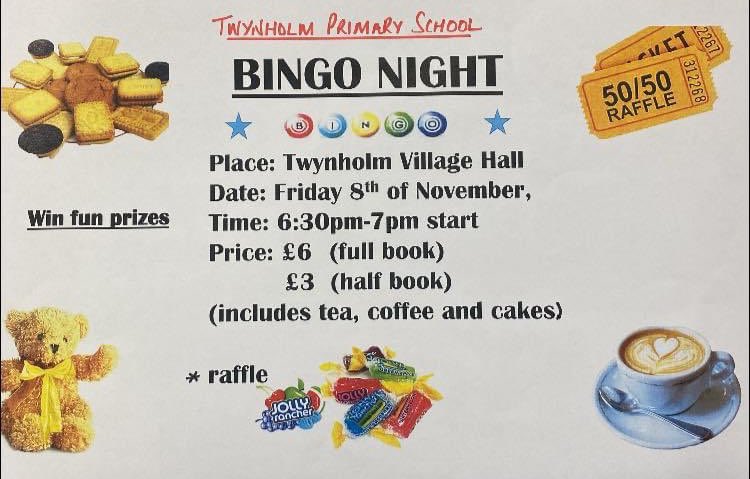 We hope to see you at our fundraising Bingo Night!