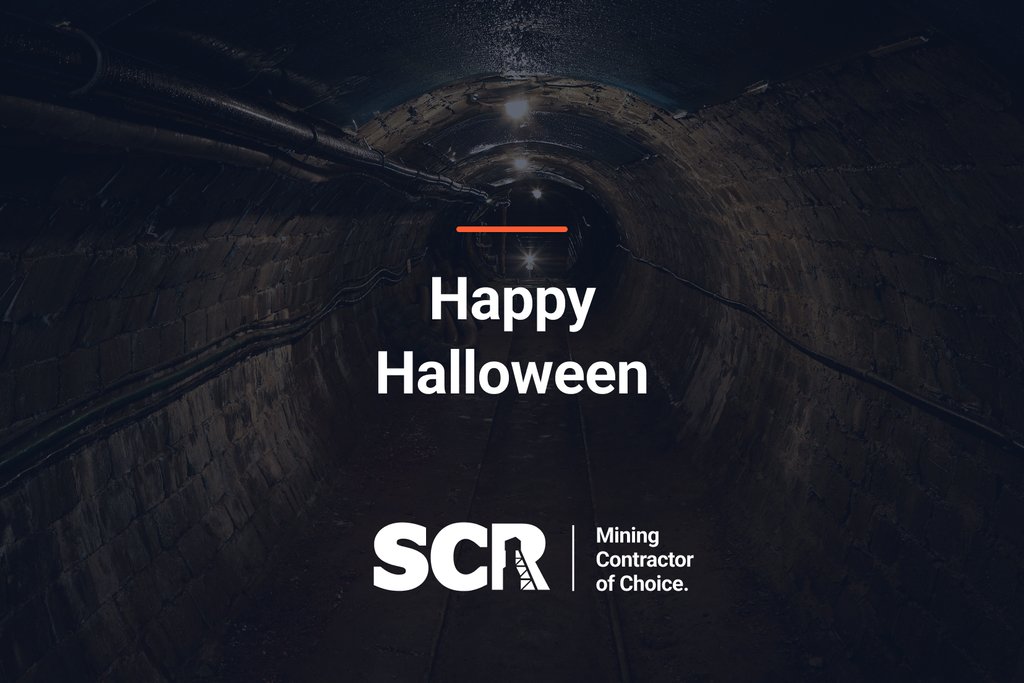 Venturing into the depths of Halloween night! Wishing you a hair-raising adventure from SCR Mining and Tunnelling! 💀 🕸️ #CreepyTunnels #HalloweenAdventure