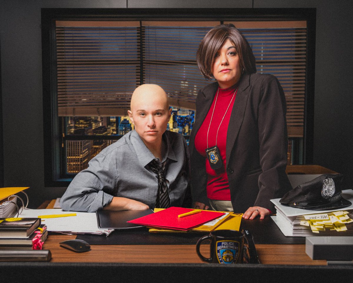 In Indianapolis, the dedicated podcasters who record these episodes are members of an elite squad known as Crime Junkie. This is their Halloween costume... DUN DUN. 

<a href="/britprawat/">Brit Prawat (she/her)</a> @ash_flowers #lawandordersvu