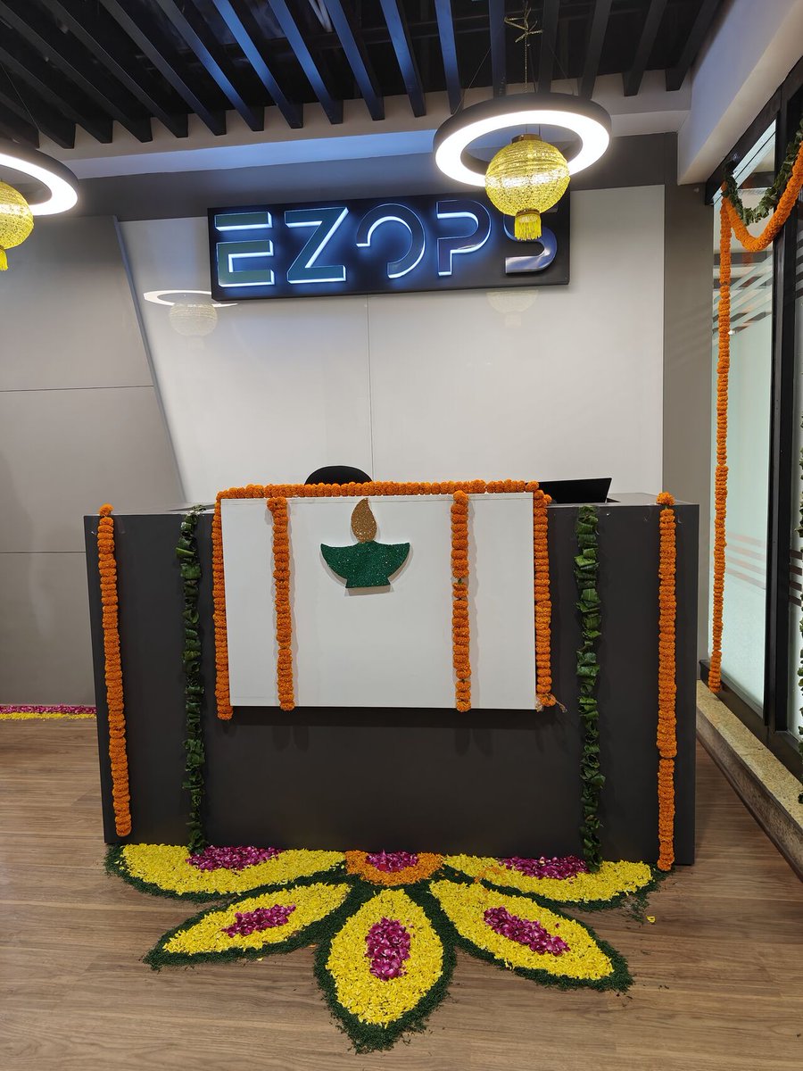ezopsinc's tweet photo. Celebrating the Festival of Lights at EZOPS !
 
In light of Diwali, we came together to celebrate not just the festival, but the spirit of togetherness, positivity, and the joy it brings. Wishing everyone a prosperous and happy Diwali!  

#Diwali https://t.co/2h9oRHKpD7