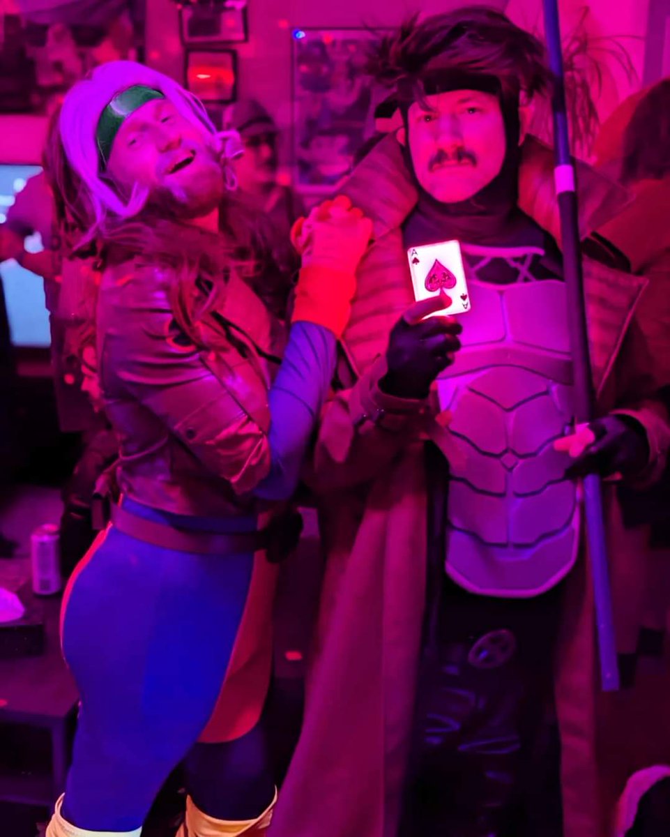 heythatsdan's tweet photo. I hate gay Halloween, what do you mean you're Rogue with Gambit from the X-Men?!? https://t.co/YBNm8x2svQ