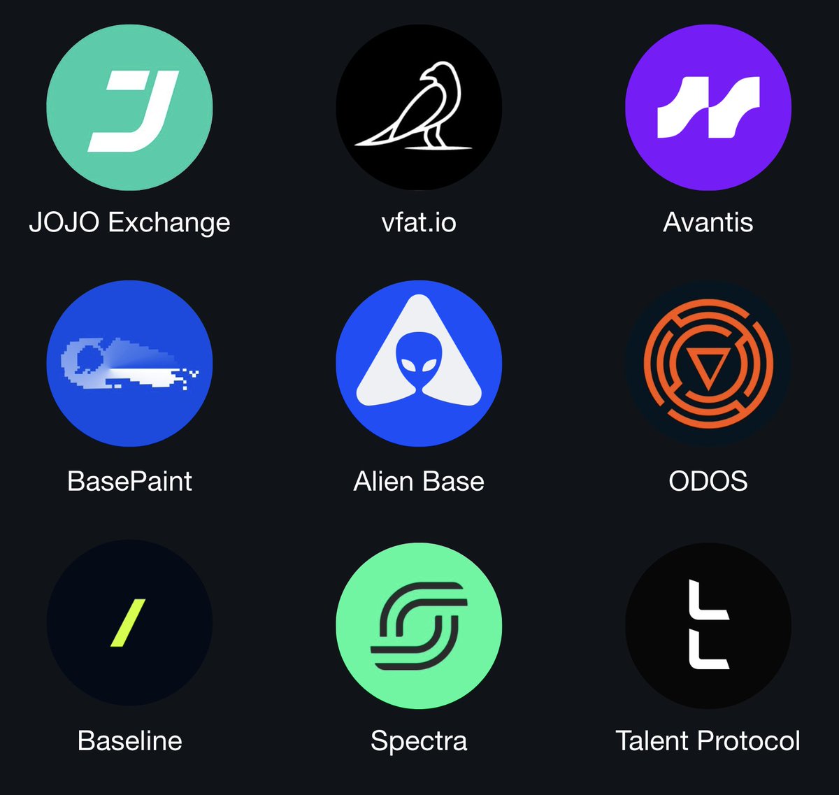tokenterminal's tweet image. 📊🆕 Recently listed projects 📊🆕

@jojo_exchange 
@vfat_io 
@avantisfi 
@basepaint_xyz 
@AlienBaseDEX 
@odosprotocol 
@BaselineMarkets
@spectra_finance
@TalentProtocol