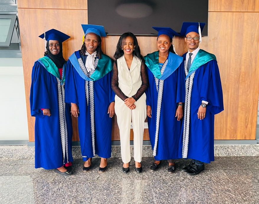 GI Rising (@girisinginc) on Twitter photo A huge congratulations for this monumental occasion in Rwandan medical history! 🎉
Join us as we celebrate the graduation of the 1st Rwandan trained Gastroenterologists!
⭐️ Dr Zainab, Dr Solange, Dr Dyna & Dr Shikama ⭐️
Led by incredible Program Director Dr <a href="/AberraHanna/">Hanna Aberra (MD,PhD)</a>! A huge congratulations for this monumental occasion in Rwandan medical history! 🎉
Join us as we celebrate the graduation of the 1st Rwandan trained Gastroenterologists!
⭐️ Dr Zainab, Dr Solange, Dr Dyna & Dr Shikama ⭐️
Led by incredible Program Director Dr <a href="/AberraHanna/">Hanna Aberra (MD,PhD)</a>!