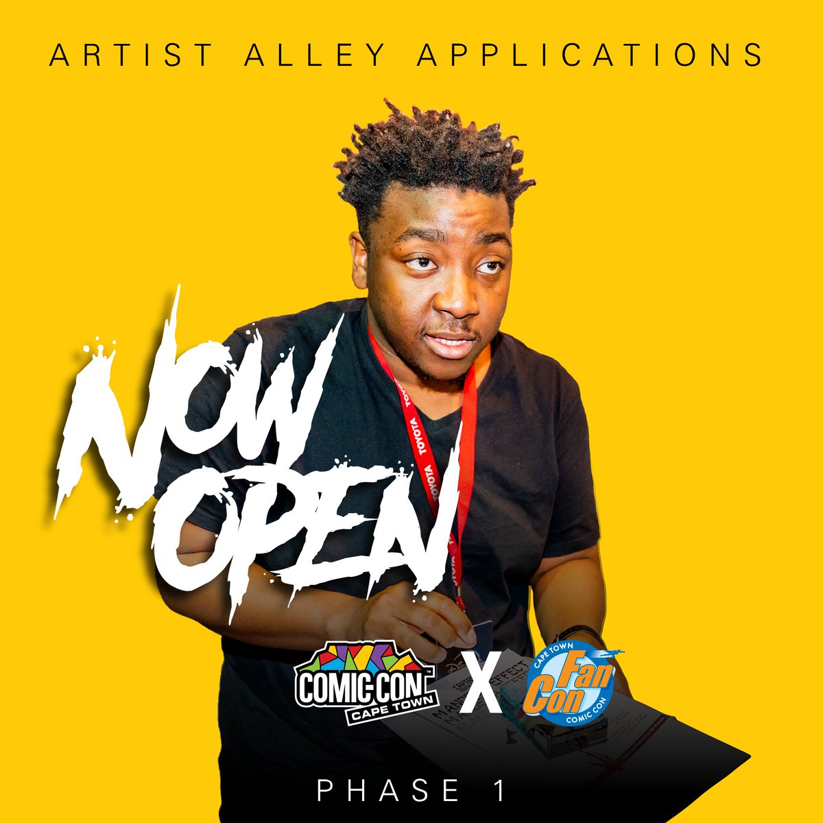 The wait is over,<a href="/ComicConCPT/">Comic Con Cape Town</a> Artist Alley phase 1 applications are now live! 🥳
Apply today to secure your spot and showcase your artwork to fellow CON-fans 😊.
📥wkf.ms/40jxrnd
📅 1 - 4 May📍CTICC 2
*Phase 1 applications close 15 Nov
*feedback from Nov 25-29