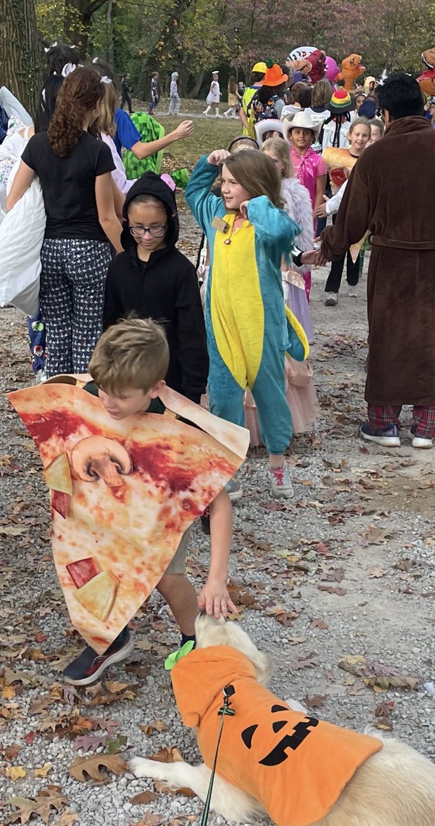 Nothing beats Halloween at TLS - gathering at Scarlet Gate for a costume parade was a great start.  Even Finnegan joined in the excitement.  Get ready TLS- the day just gets better.