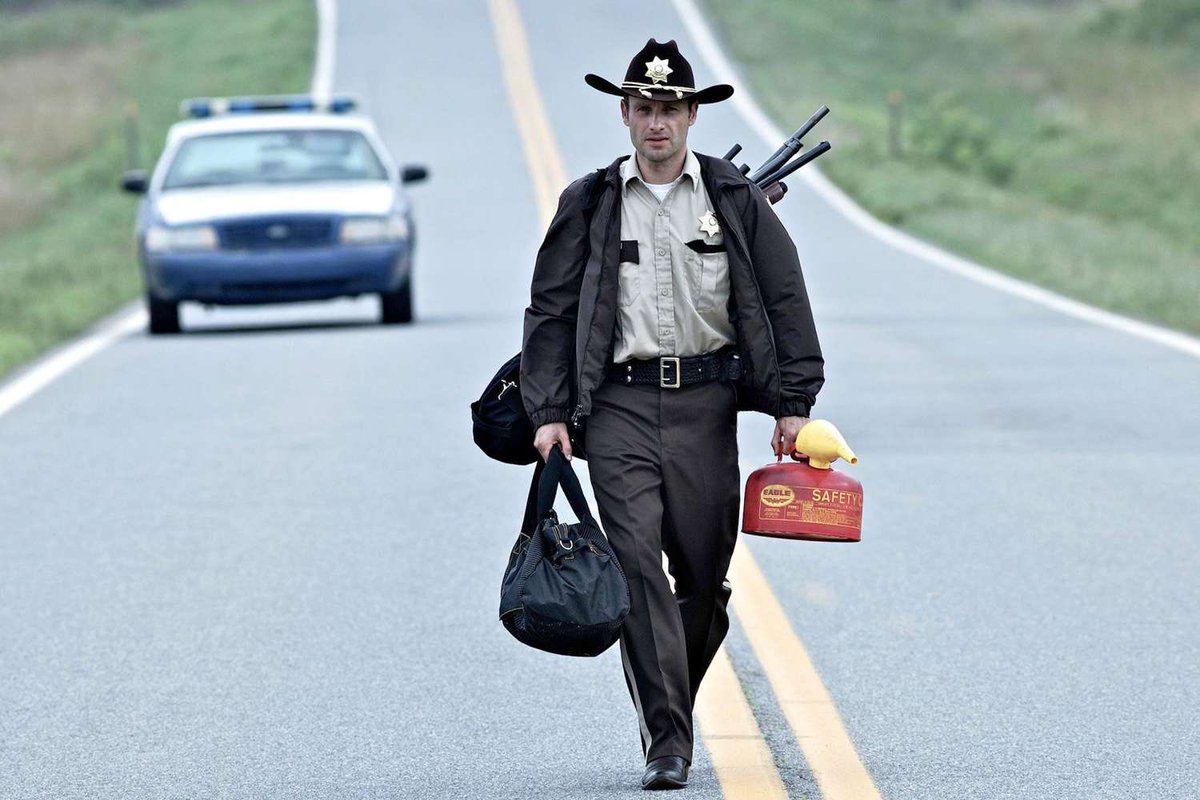 TWalkingDWorld's tweet photo. 14 years ago today, the world was introduced to Rick Grimes as he embarked on a journey through a hellscape in search of his family.

“The Walking Dead” premiered on October 31, 2010 with the pilot episode, “Days Gone Bye”.

#TheWalkingDead https://t.co/1d5mXd5L6f