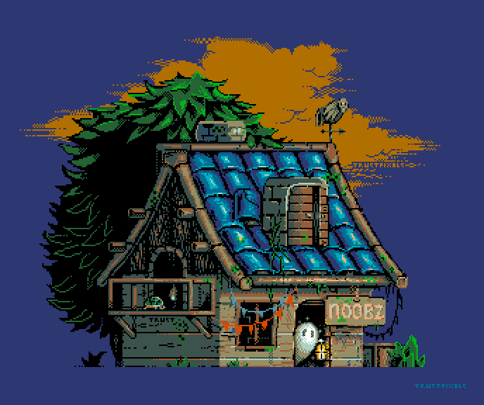 for halloweenz, here is a little ghost house. probably from 2022