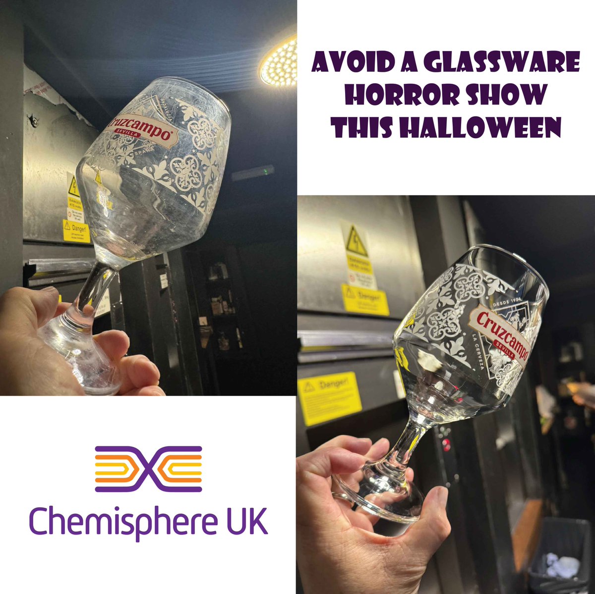 Chemisphereuk's tweet photo. There's clean glasses and then there's CLEAN glasses!

We're only interested in the latter. 

Our glass wash dream team of Ultimate and Finesse will ensure you have CLEAN glasses every time. https://t.co/CCjse2lodS
