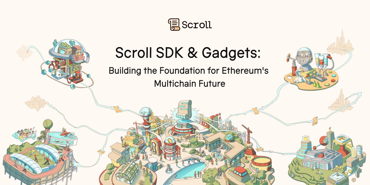 Ethereum's multichain future is here, and Scroll is ready to power its next chapter. ⛓️

Today, we are excited to introduce Scroll SDK &amp; Gadgets.

🔗: scroll.io/blog/scroll-sd…

Here's everything you need to know 🧵⬇️