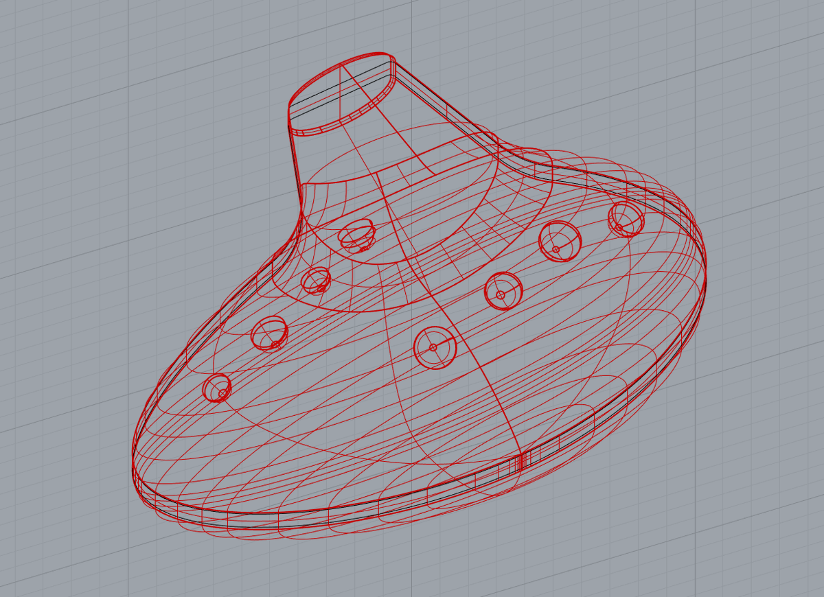Ocarina_momo's tweet photo. ものつくり工房でのオカリナペンダントの作り方①
３Dソフトでオカリナの３Dデータを作ります。 https://t.co/TdOrpJDwWY