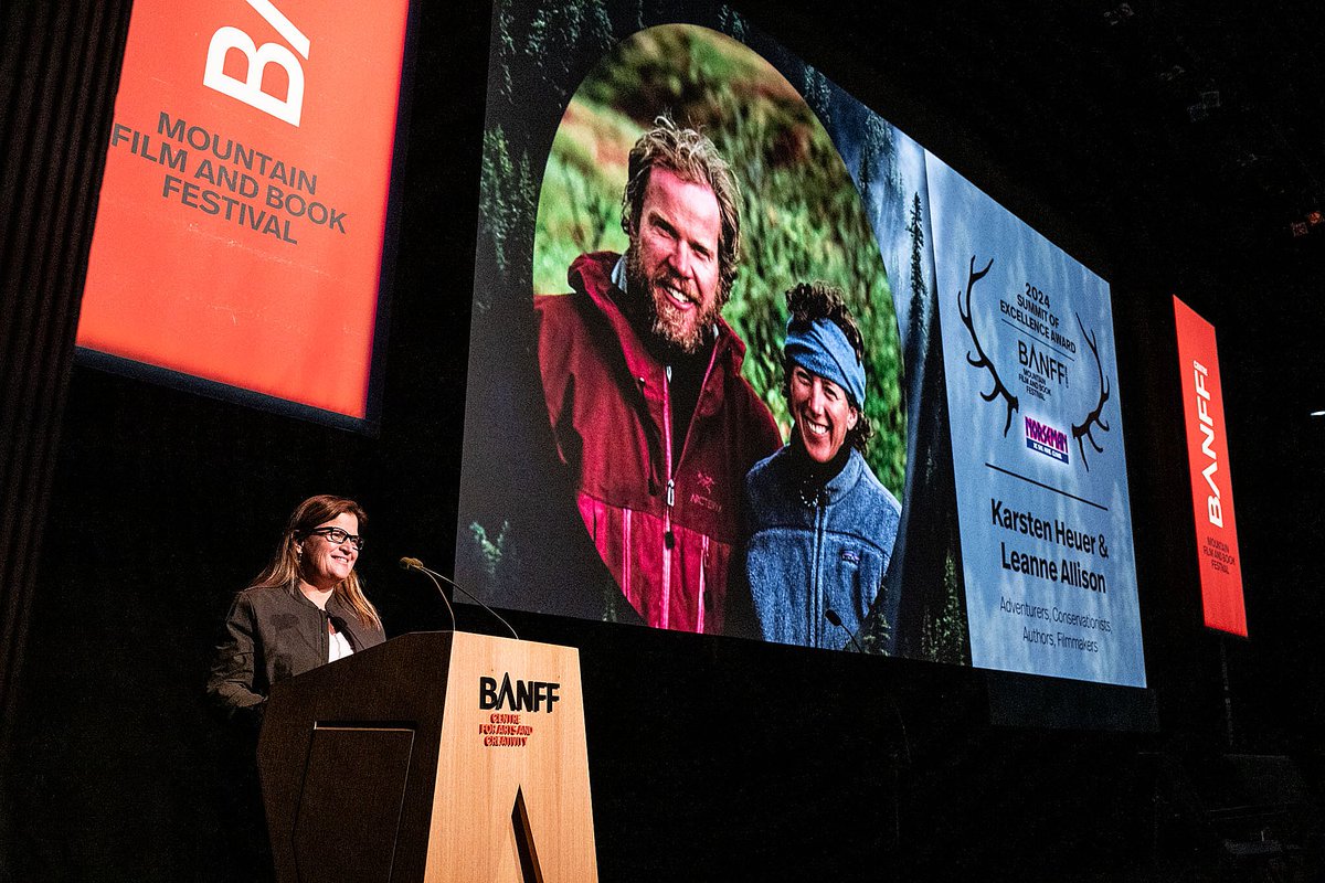 BanffWorldTour's tweet photo. 🌟 Karsten Heuer y Leanne Allison han dedicado su vida a la conservación en las Montañas Rocosas. Este año reciben el Premio Cumbre de la Excelencia 2024 en honor a su increíble legado. ¡Un premio especial que nos emociona anunciar! ¡GRACIAS!✨ #summitofexcellence #conservación https://t.co/ItlNf2iNog