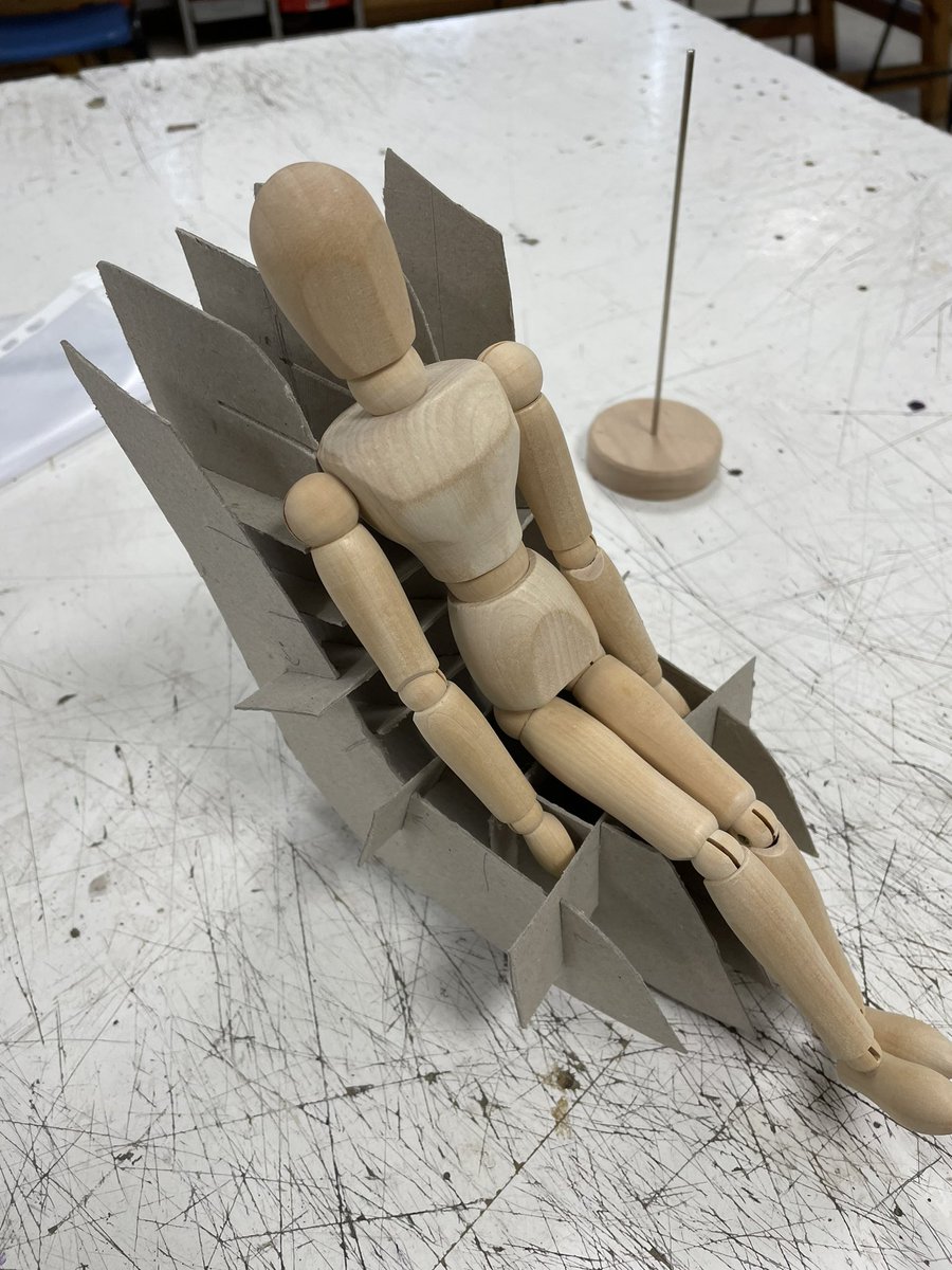 Post 16 flat pack chair brief. Looking at ergonomics, anthropometrics and prototype modelling.