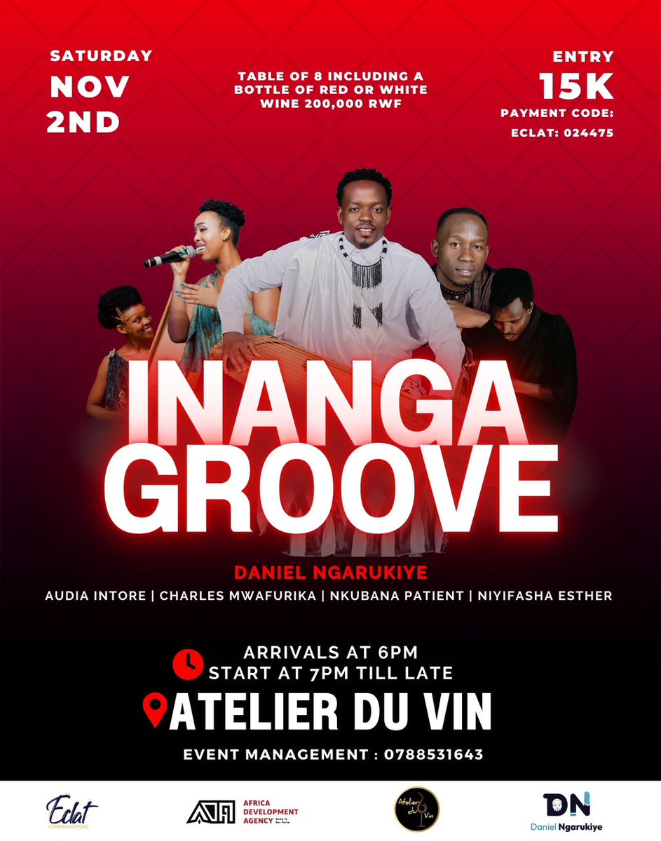 rukundoeric01's tweet photo. Again t’s Gakondo show, a better place to be for the weekend! Get ready 🕺🤗 https://t.co/Ve3J8xgr3E