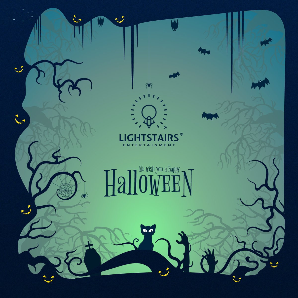 This spooky season, let your imagination run wild and dive into worlds of mystery, magic, and endless storytelling. Just like the stories we bring to life, may your Halloween be filled with thrills, chills, and cinematic wonder! Happy Halloween from Lightstairs Entertainment! 🎃