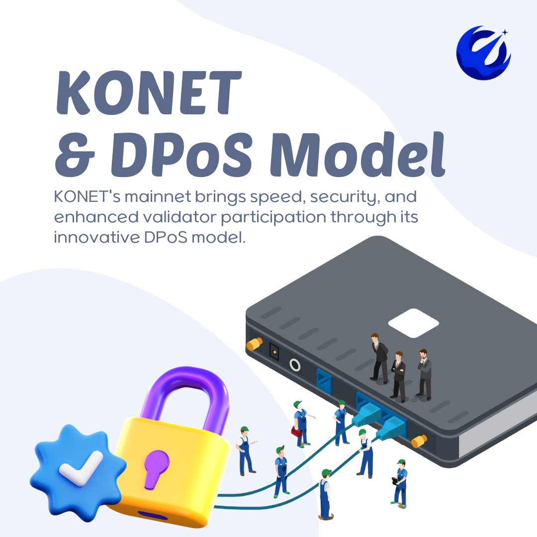 KONET_Official's tweet photo. KONET's mainnet brings speed ⚡️, security 🔒, and enhanced validator participation 🙌 through its innovative DPoS model.
#KONET #MainnetLaunch #BlockchainInnovation #DPoS #CryptoSecurity #DecentralizedNetwork #ValidatorCommunity https://t.co/KZNoyw98ad