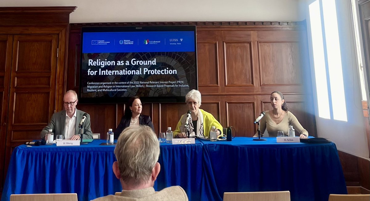 PsychAID's tweet photo. @hedayat_selim presenting her stellar work on Credibility Assessment of Asylum Claims based on Religion at the conference Religion as a Ground for International Protection organized by the project Migration and Religion in International Law at Luiss University in Rome. https://t.co/GMf3SXfAew