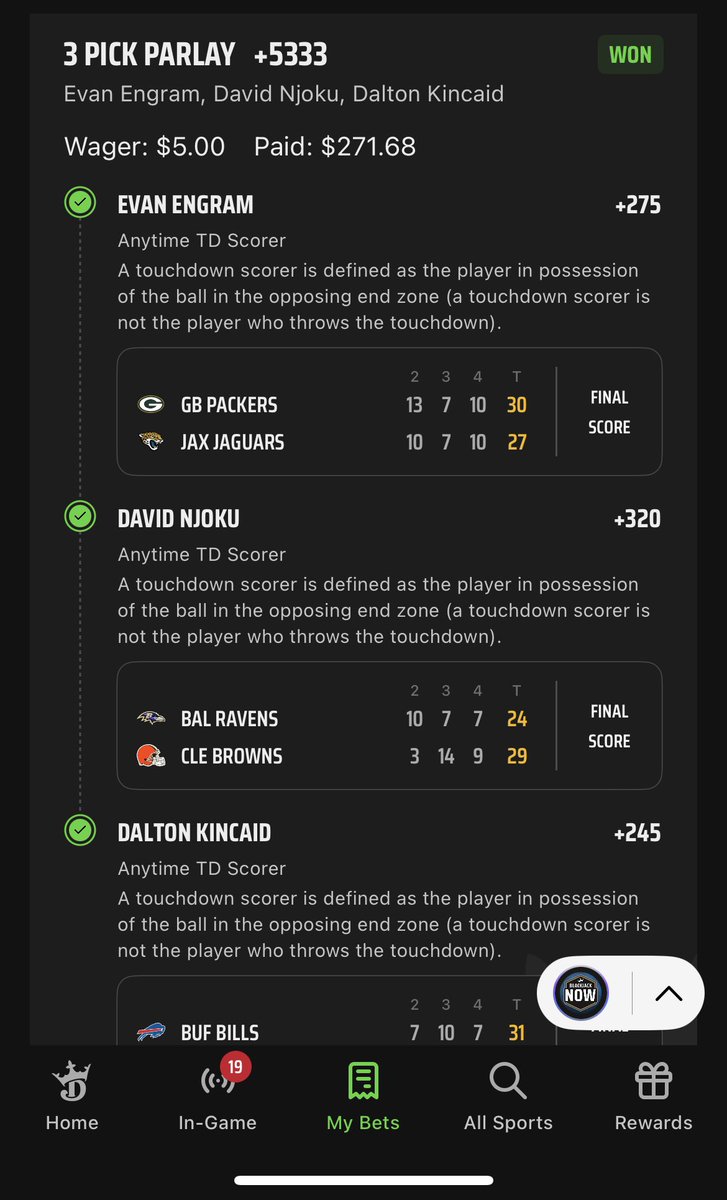 bgpreston's tweet photo. @Sirnixalot79 @CodyBrownBets Nice win, Jon!  I hit this one with @CodyBrownBets on Sunday. https://t.co/RflFsfjktC