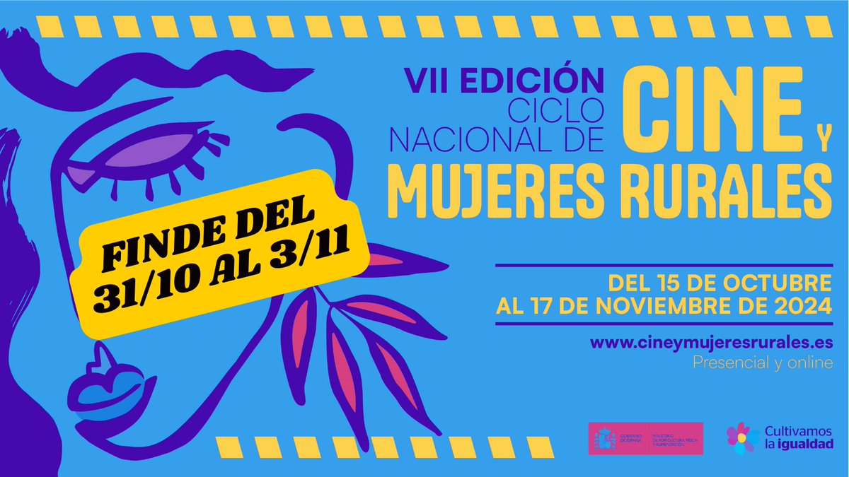 redPAC_'s tweet image. 🌈Final de la semana con proyecciones #Presenciales + #Virtuales del VII Ciclo Nacional de Cine y Mujeres rurales: 
🗓️2 nov: 
📍#Rivas: 'Secaderos'
📍#Zazuar: 'O corno'
➕ Actividades:
cineymujeresrurales.es/es/actividades…
🧵SIGUE HILO👇