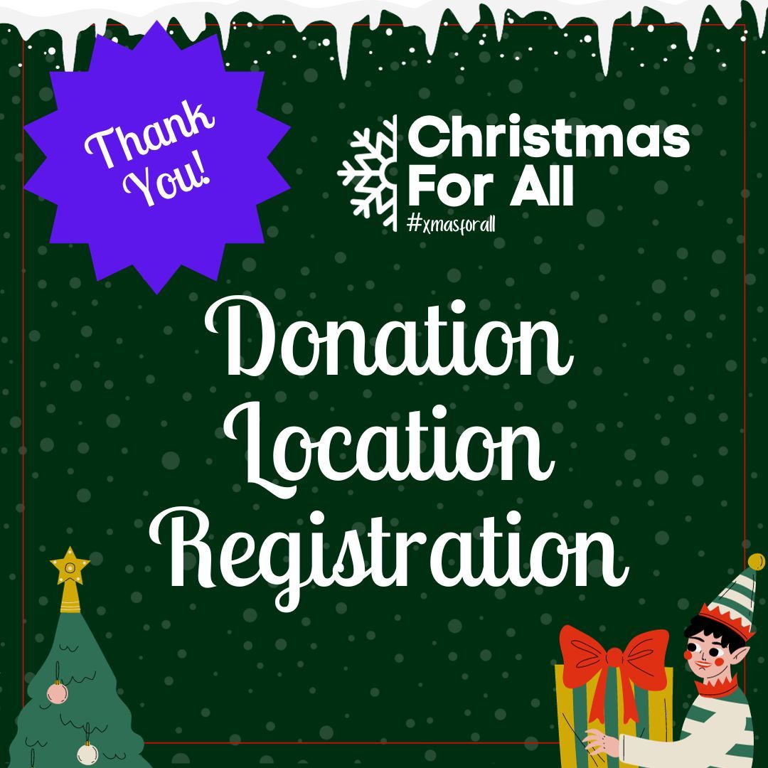 Donation Location Applications 2024

If your business or community group has premises and you'd like to accept donations for this year's campaign then you can now apply via the link below.

Apply Here - buff.ly/3Z3upkk