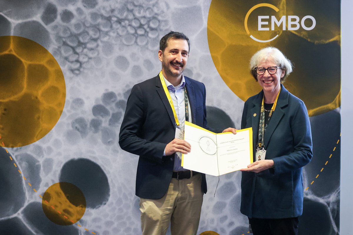 EMBO (@embo) on Twitter photo Congratulations to Martin Farley <a href="/GreenLabGuy/">Martin Farley</a> @UKRI_news who receives the EMBO Lab #Sustainability Award and presents his work at the meeting of the EMBO communities embo.org/press-releases⦠#EMBOat60 Congratulations to Martin Farley <a href="/GreenLabGuy/">Martin Farley</a> @UKRI_news who receives the EMBO Lab #Sustainability Award and presents his work at the meeting of the EMBO communities embo.org/press-releases⦠#EMBOat60
