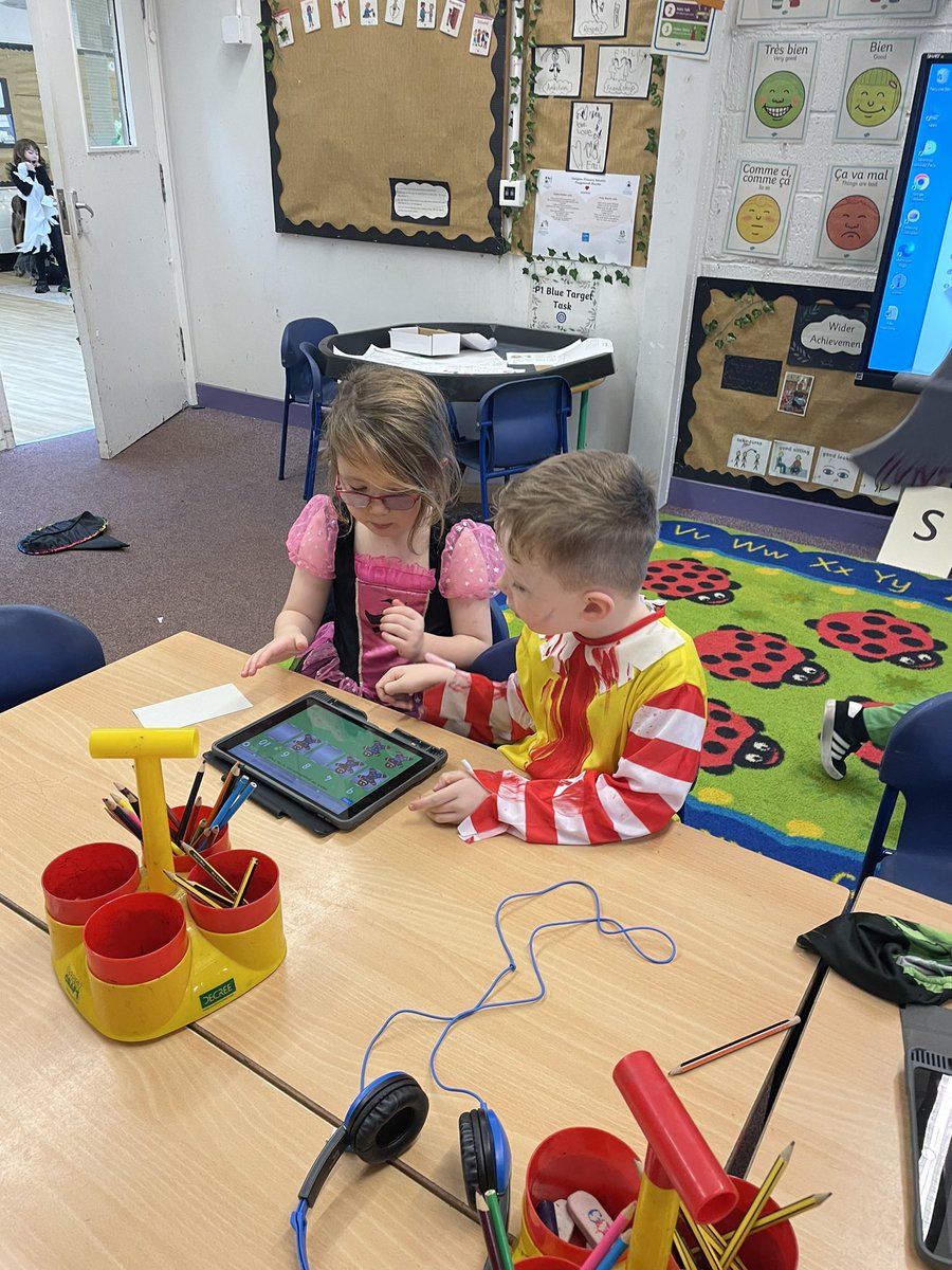 P1 are getting really good at using QR codes independently 😊