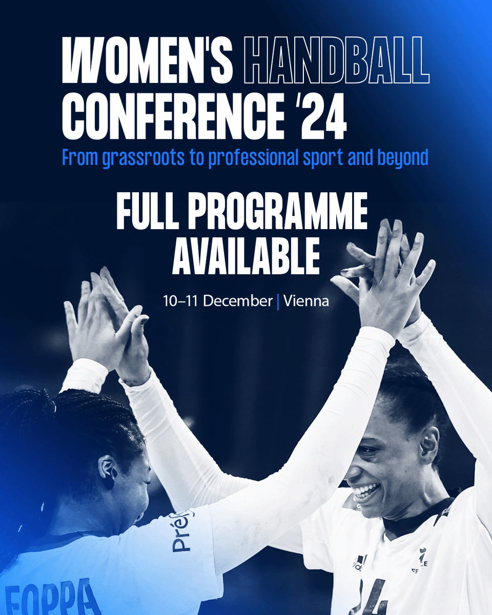 ❗️Check out the 𝐟𝐮𝐥𝐥 𝐥𝐢𝐬𝐭 𝐨𝐟 𝐬𝐩𝐞𝐚𝐤𝐞𝐫𝐬 𝐚𝐧𝐝 𝐭𝐨𝐩𝐢𝐜𝐬, and catch your ticket 🎫for a two-day conference! 
👉 bit.ly/WHC_2024 

#ehf #handball #EmpowerToInspire